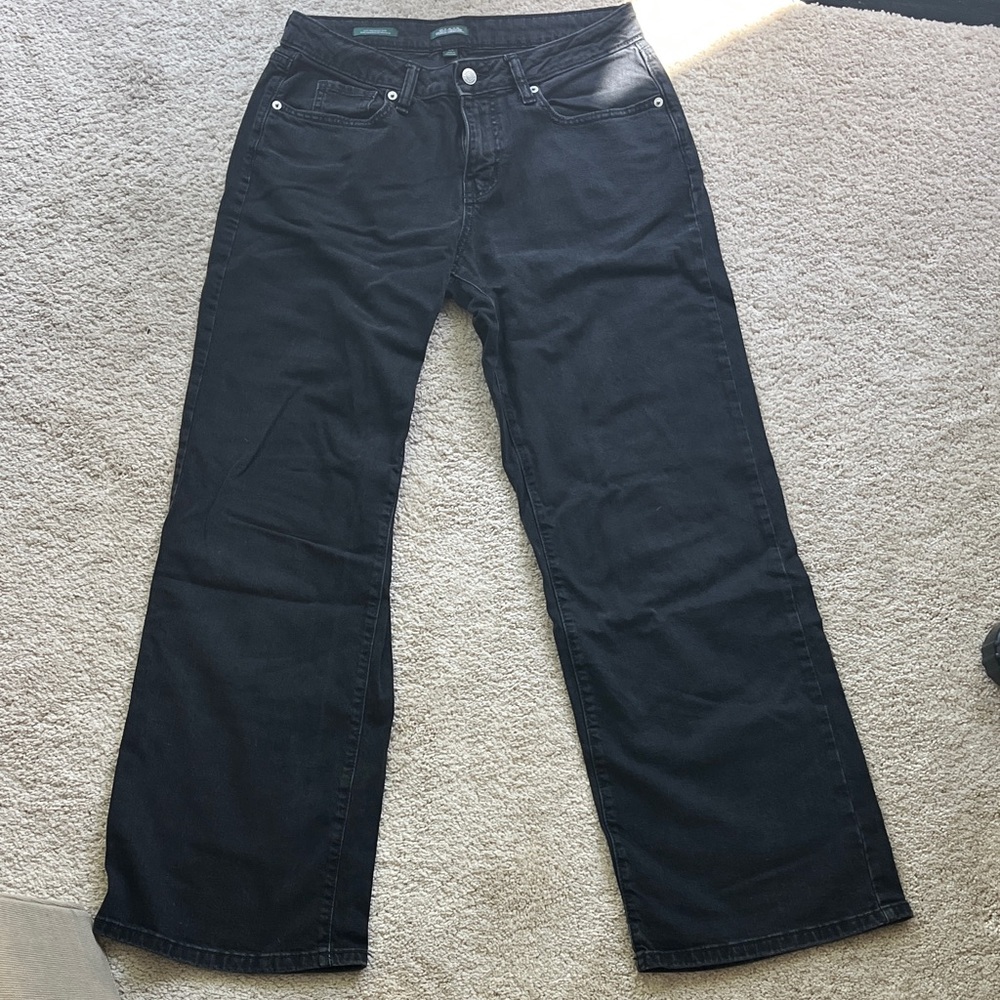 wild fable Black Wide-Leg Flare Jeans